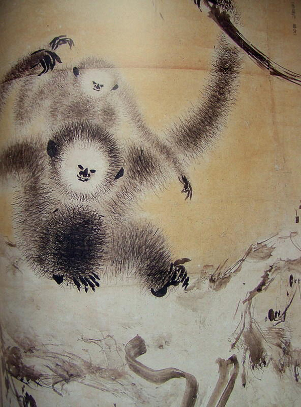 monkeys in dead trees